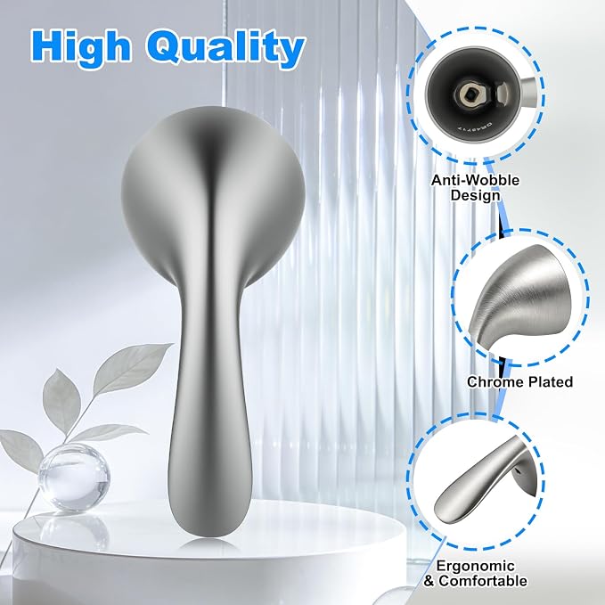 RP48717 Shower Handle Replacement, Compatible with Delta 13/14 Series Tub Shower Faucet, Single Handle Tub and Shower Faucet Handle (Brushed Nickel)