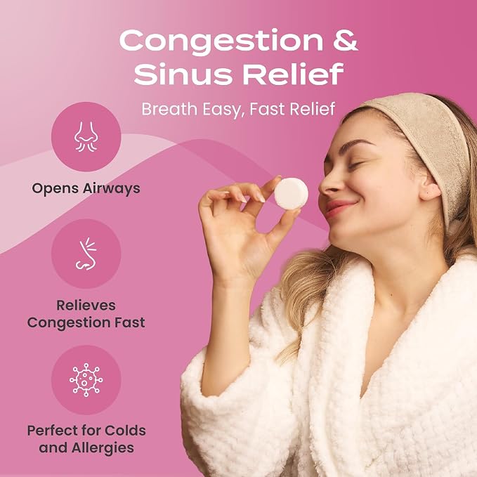 Body Restore Shower Steamers Aromatherapy 15 Pack – Fathers Day Gift for Dad, Birthday Gifts for Women & Men, Spa Stress Relief & Relaxation Self Care Gifts – Premium Rose Essential Oil Tablets