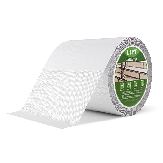LLPT Grip Tape 6" x 36 Ft Ft Clear Heavy Duty Anti Slip Tape for House Stairs Ladders Waterproof Indoor Non Slip Traction Strips for Bathroom Floor Steps Staircase Tread (ASC611PEVA)