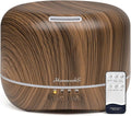 Aromatherapy Essential Oil Diffuser for Room: Air Humidifier Aroma Scent Cool Mist Diffuser Colorful Lights Wood Cute Small Large Auto Off Ultrasonic Diffusers for Home Bedroom (300ml)