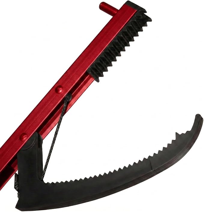 Red Aluminum Reacher Grabber with Magnetic Tip, Set of 2