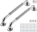 Grab Bars for Shower, 2 Pack 16-Inch Anti Slip Shower Handles for Elderly, Safety Shower Grab Bar, Stainless Steel Handicap Grab Bars for Bathroom (Polished Nickel 1" Diameter)
