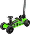 Powerbuilt 1.5 Ton Big Wheel Off Road Jack, Vehicle Lift for Trucks, SUVs, ATVs Offroad Vehicles, Oversized Wheels for Rugged Terrain, 3000 LB Capacity, Green 620628ECE