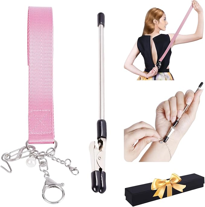 Zipper Puller Helper and Bracelet Helper Tool Set, Dress Zipper Pull Helper for Elderly, Women or Traveler, Zipper Helper, Easy to Use