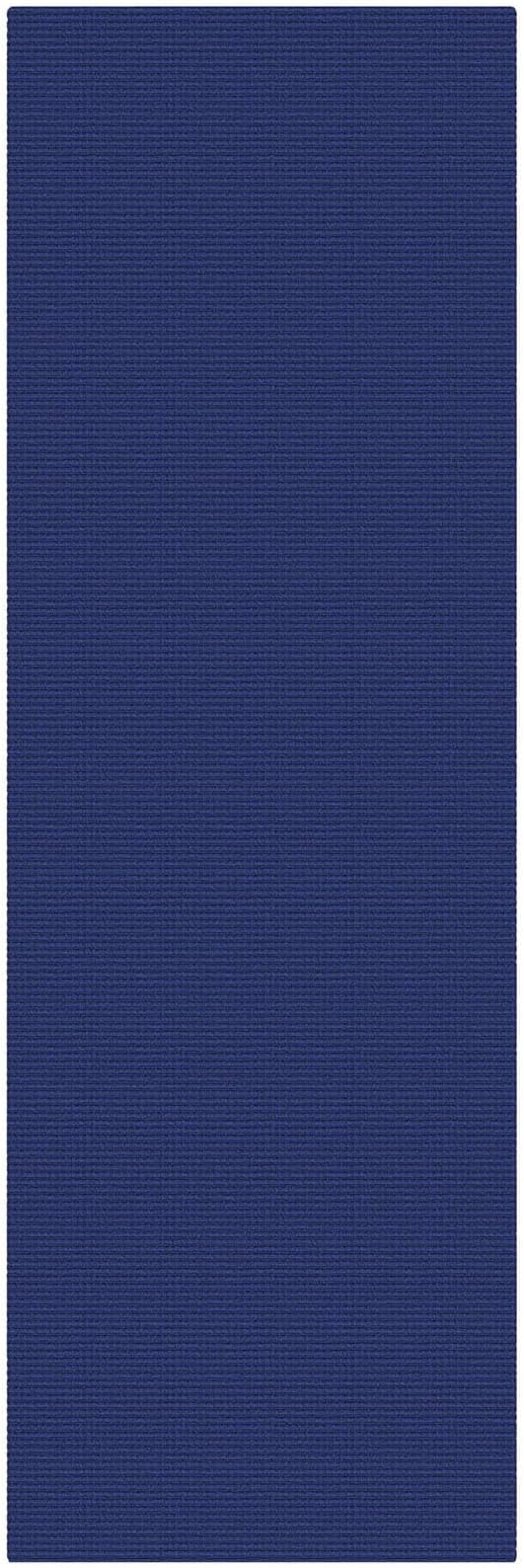 KOZYFLY Cotton Runners for Hallway 3x8, Wide Washable Runner Rug, Woven Non Slip Kitchen Runner, Braided Entryway Rug, Floor Carpet for Foyer, Bedroom, Hall, Royal Blue/Navy