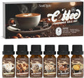 Soulorigin Coffee Fragrance Oils Set, Essential Oil for Diffuser, Diffuser Oil, Use for Soap Candle Making,Caramel Apples, Pumpkin Pie, Candy Corn, Halloween Cookies, Popcorn Balls, Snickers Bars