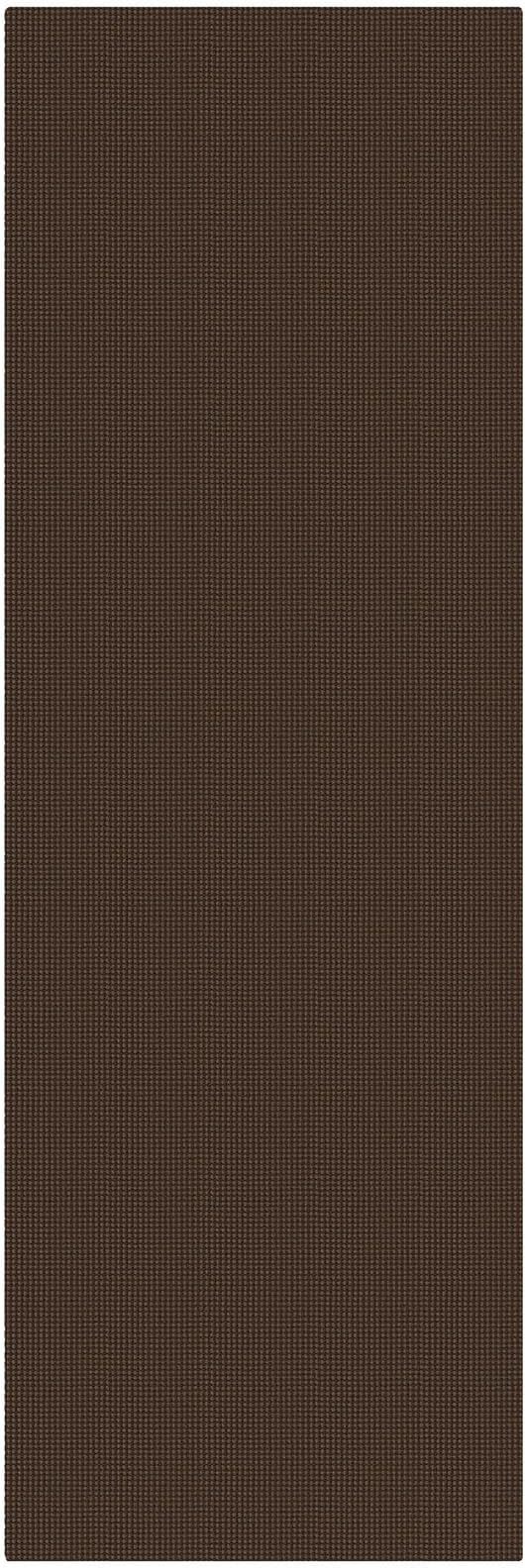 KOZYFLY Cotton Runners for Hallway 3x9, Wide Washable Runner Rug, Woven Non Slip Kitchen Runner, Braided Entryway Rug, Floor Carpet for Foyer, Bedroom, Hall, Brown/Dark Brown