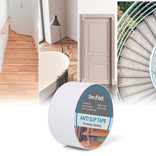 Anti Slip Tape Clear Grip Tape, 2 inch by 30 feet, Non-Slip Traction Grip Tape to Tubs, Boats, Stairs, Clear, Soft, Comfortable for Bare feet (2" X 30')