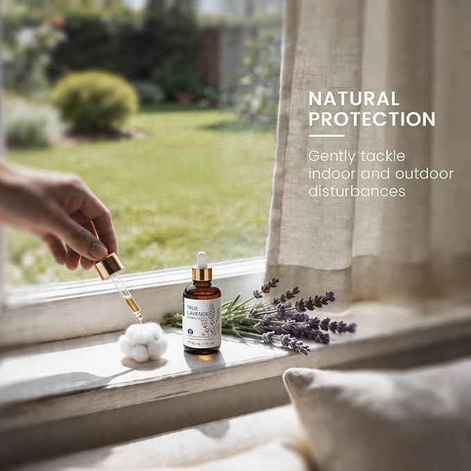 HIQILI Lavender Essential Oil for Diffuser, Aromatherapy & Air Freshening, Ideal for Relaxing Tense Mood, Eliminating Odor, Creating Peaceful Atmosphere for Sleep, Bath & Work —30ml / 1.01 fl oz