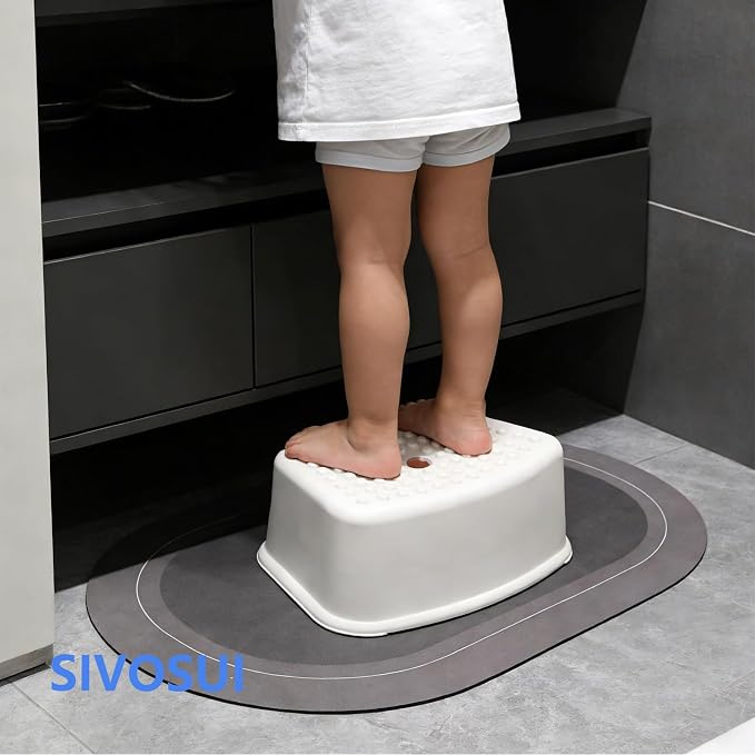 Non-Slip Kids Step Stool–Sturdy Safe Toddler Step Stool for Bathroom Sink,SIVOSUI Potty Training, Kitchen & Bedroom,with Soft Anti-Slip