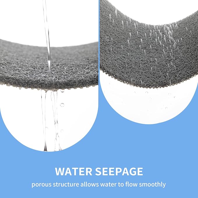 Hargiis Non Slip Bathtub Mat,Anti Slip Shower Mat,Fast Drying Bath Tub Mats,Foot Scrubber Mat,Anti Slip Mat for Tub,Floor,Bathroom,Home,Kitchen,Hotel