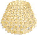“Pebbles” Non-Slip Bathtub & Shower Mat 27”x14” Oval - Non-Toxic - Safe, Clean, Machine-Washable, Superior Grip & Drainage, Vinyl, for Smooth Floors ONLY, Transparent Light Brown