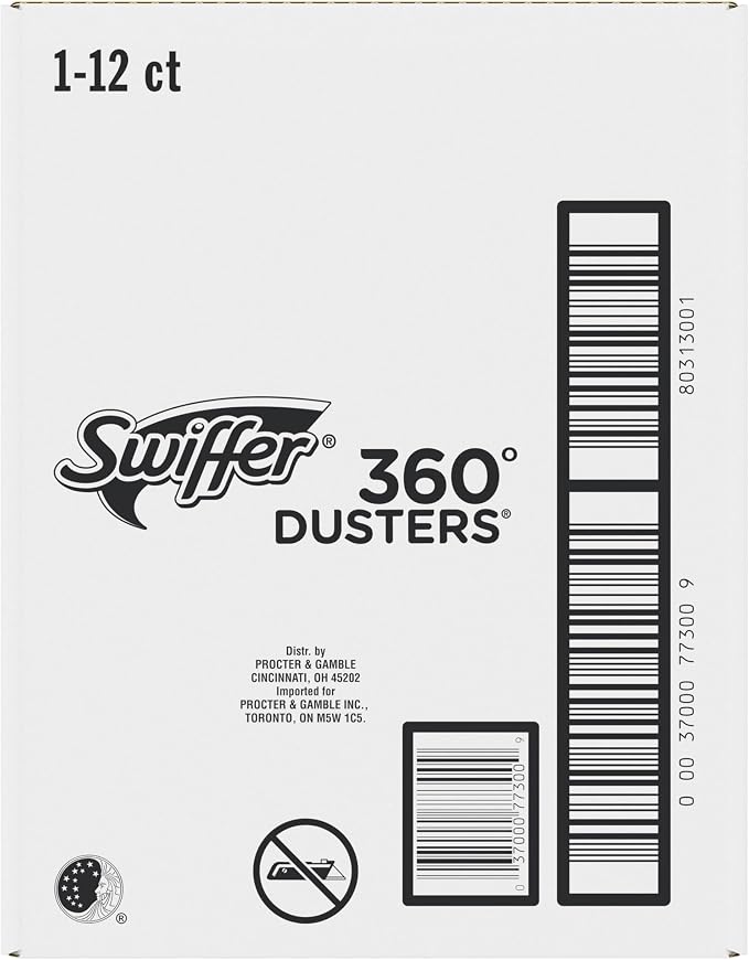 Swiffer Duster Kit with 3 ft Extendable Handle, Dusters for Cleaning, Set Includes 1 Extension Pole and 12 Heavy Duty Dusting Refills Dust Cleaner, Long Extended Wand for Ceiling Fans and Walls