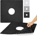 Vive Shower Mat - 22" by 22" Square Non Slip Large Bath Mat for Bathtub - Patented Design - Suction Cup Traction Skid Pad for Stalls Floors Tub - Textured Rubber with Drain Hole