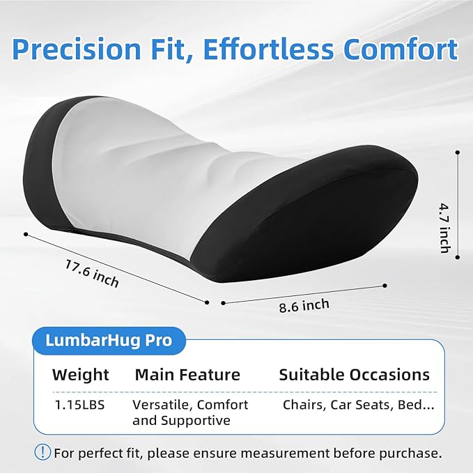 Lumbar Support Pillow for Office Chair - Lumbar Pillow for Car - Ergonomic Lumbar Support Pillow for Car Automotive Seat Cushions