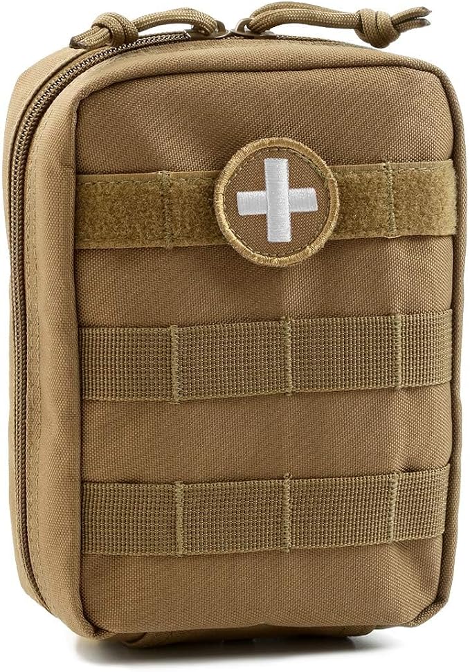 Orca Tactical First Aid Molle Pouch - Heavy Duty IFAK Pouch - Empty Medical Pouch Ideal for Military Use EMTs Law Enforcement Camping and Hiking - Med Pouch for Optimal Organization