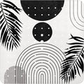 Bathtub Mat Non Slip, Bohemia Square Bath tub Mat Shower Floor Mat with Suction Cups for Adults Kids Elderly 21 X 21 Inch