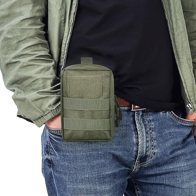 4-Pack Molle Pouch Tactical Molle Pouches Compact Utility EDC Waist Bag Pack