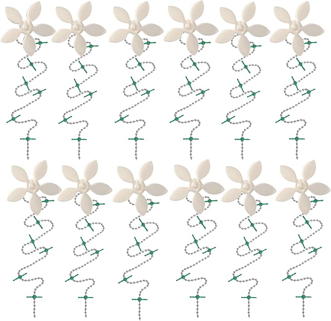 DrainWig Shower Drain Hair Catcher – Disposable Bathroom Hair Trap, Easy to Install in Shower Drain Cover, Helps Prevent Clogs – As Seen on Shark Tank – White Flower (12-Pack)