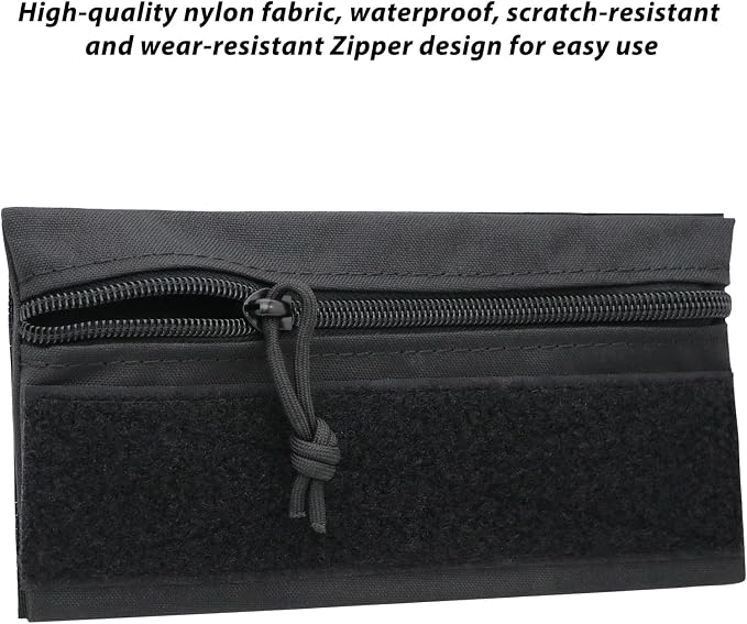 Qavctw Tactical Admin Pouch Bag with Hook and Loop Tool Storage Bag Snack Pouch Candy Bag Hanging Pouches Backpack Accessory Pouch