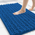 Smiry Bathroom Rugs Mat 30x20, Extra Soft Absorbent Chenille Bath Rugs, Non Slip Rubber Backing Machine Washable Quick Dry Bath Mats for Bathroom Floor, Tub, Shower, Home Accessories, Deep Navy Blue