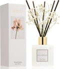 COCORRÍNA Reed Diffuser - Fresh Linen 6.7 fl oz Reed Diffuser with Sticks, Home Bedrrom Bathroom Shelf Decor