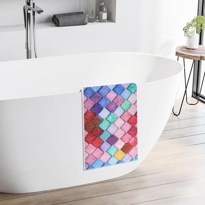 Bathtub Mat Shower Mat Non-Slip: 16x 39 Inch Soft Comfort Bath Mat with Drainage Holes, PVC Loofah Massage Bathmat for Shower, Tub, Bathroom, Wet Areas, Quick Drying