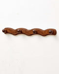 Wood Coat Rack Wall Mount - 4Pack Walnut Coat Hooks for Hanging Clothes,Keys, Robes,Purse,Towels,Bags,Backpack, Modern Decorative Wall hooks Heavy Duty Hanger Organizer for Bathroom,Entryway & Bedroom