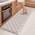 WISELIFE Anti Fatigue Floor Mat - 4/5 Inch Thick Kitchen Mat Non Slip Waterproof Heavy Duty Ergonomic Comfort Mat Durable for Home, Office, Sink, Laundry,(22" x 72", Khaki)