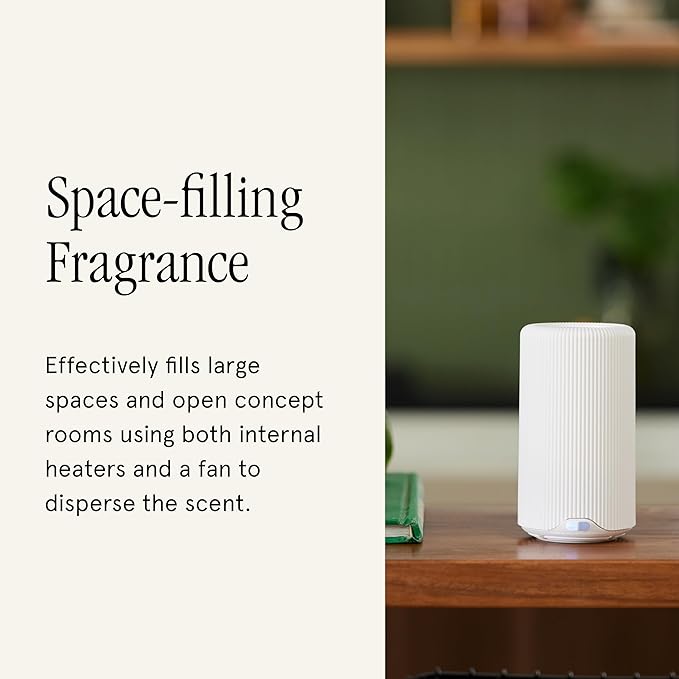 Pura Plus Smart Home Fragrance Diffuser for Large Spaces - Adjust Scent Intensity, Set Schedules, Timers & More in Pura App - Fragrances Sold Separately - White