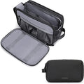 BAGSMART Toiletry Bag for Men, Travel Toiletry Organizer Dopp Kit Water-resistant Shaving Bag for Toiletries Accessories, Door Room Essentials,Black-large