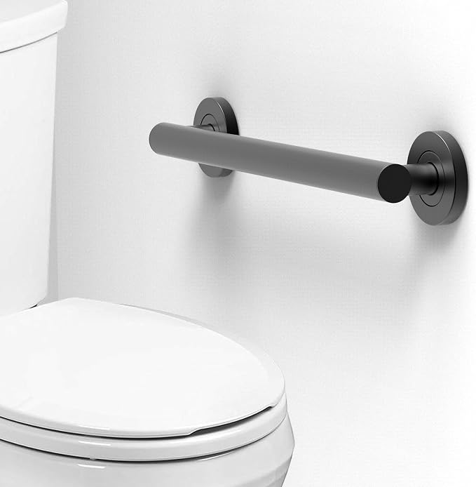 Bath, Shower and Toilet Safety Grab Bar for Seniors and Handicaps, ADA Compliant Mobility Aid Balance Assist Handle, Stainless Steel