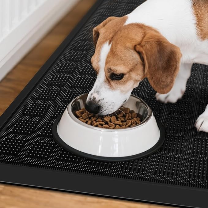 MATALL All-Weather TPE 36x17 Inch Versatile Mat -Indoor and Outdoor Non-Slip Boot Tray Floor Door Mat with Drainage Option for Home, Kitchen and Bath