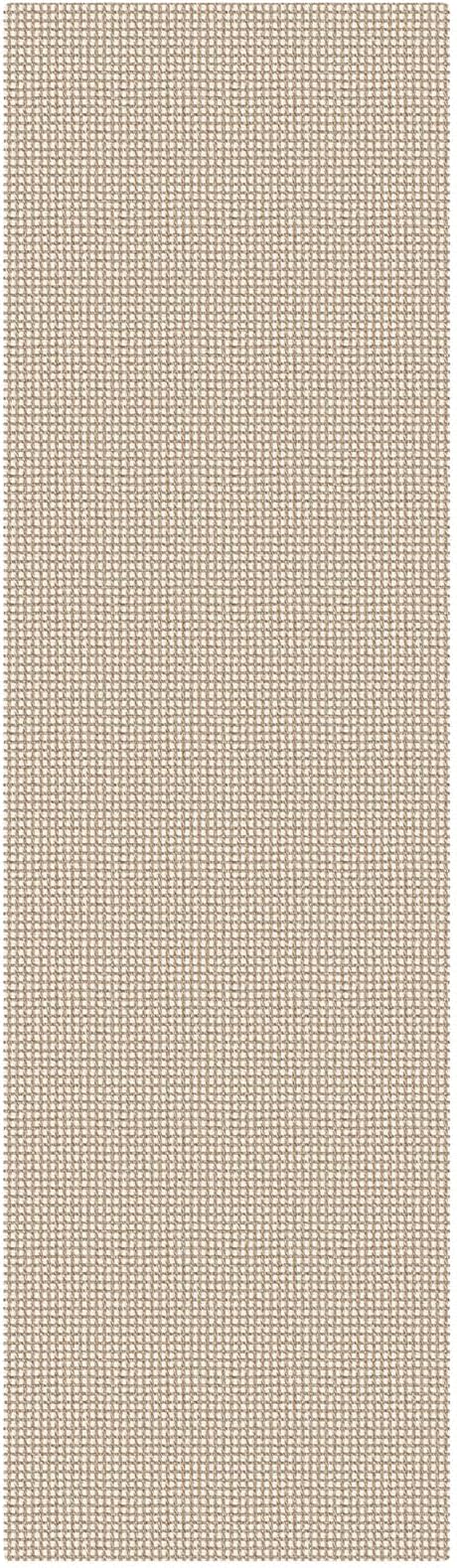 KOZYFLY Runners for Hallways 2x7 ft Washable Kitchen Runner Non Slip Rubber Backed Hall Runners Cotton Entryway Runner Rugs for Indoor Backdoor Bedroom Kitchen, Ivory/Camel/Brown