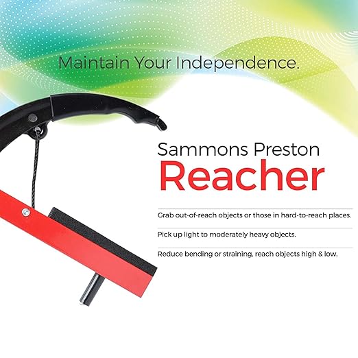 Sammons Preston Reacher, Standard, 26", Grabber Reacher Tool, Lightweight Trash Picker Grabber & Garden Nabber, Aluminum Pick Up Tool & Reaching Claw, Portable Reaching Assist & Dressing Tool, 3 Pack