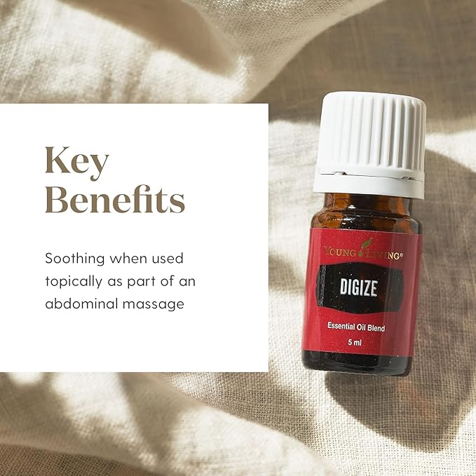 Young Living DiGize Essential Oil 15ml | Aromatherapy Blend with Peppermint & Ginger | Invigorating Diffuser Use & Relaxing Scent for Everyday Rituals