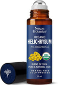 Organic Helichrysum Essential Oil Roll On 10 ml – Natural Aromatherapy Blend for Skin Care, Relaxation, Calm Mind, Stress Relief & Daily Wellness – Nexon Botanics
