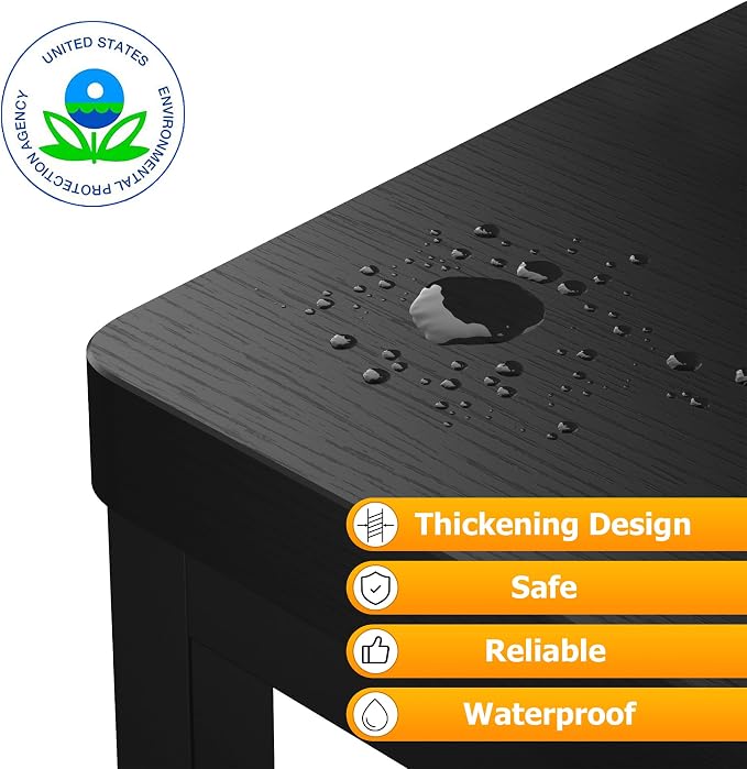 Step Stools for Adults Kids, Heavy Duty Stepping Stools Wooden Bed Step Stools for High Beds, Non-Slip 2 Bedside Foot Stool with 500 Lbs Capacity for Bedroom Kitchen Bathroom Outside, Easy Assembly