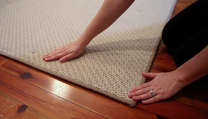 Original Curl Stop Anti-Curling Rug Gripper System to Prevent Rug Corner Curling, Rigid Rug Corner Gripper with Floor-Safe Adhesive, Ultra-Slim Support for Indoor & Outdoor Rugs, Pack of 8
