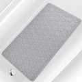 Non Slip Bathtub Mat | Real Rubber Bath Mat for Tub and Shower | Bath Mat for Daily Safety | Pet Dog Bath Mat | Soft No-Slip Bath Mat | Nonskid Bathroom Tub Mat, 16” x 28”（Gray）