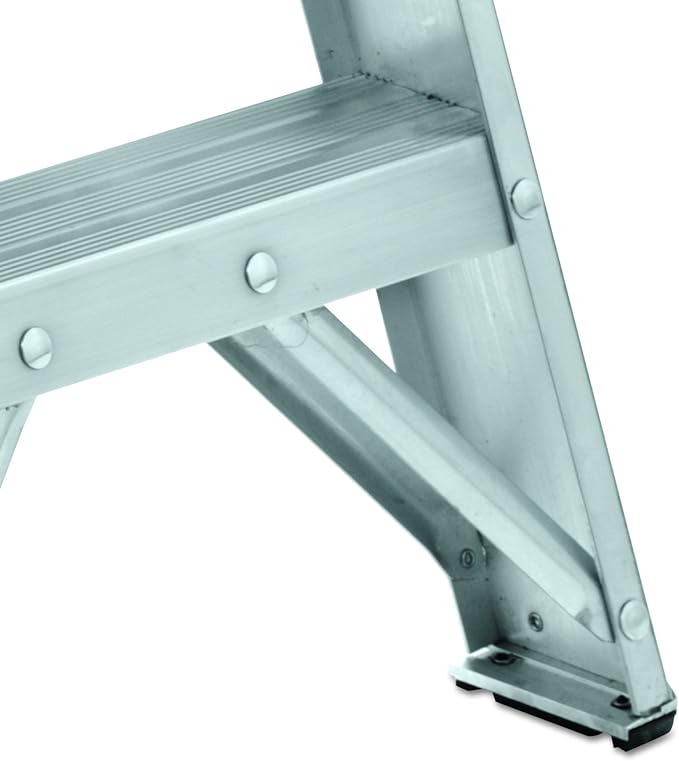 Louisville Ladder 2-Foot Aluminum Step Stool Industrial, 300-Pound Load Capacity, Type IA, AS3002