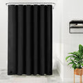 Barossa Design Black Long Shower Curtain Liner 78" Height - 3 Magnets & Waterproof Lightweight PEVA Shower Liner for Bath Tub, PVC Free, Metal Grommets, Black, 72x78