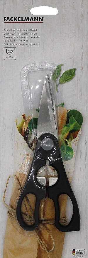 Fackelmann Multi-Purpose Kitchen Scissors With Bottle Opener, Stainless Steel, Silver
