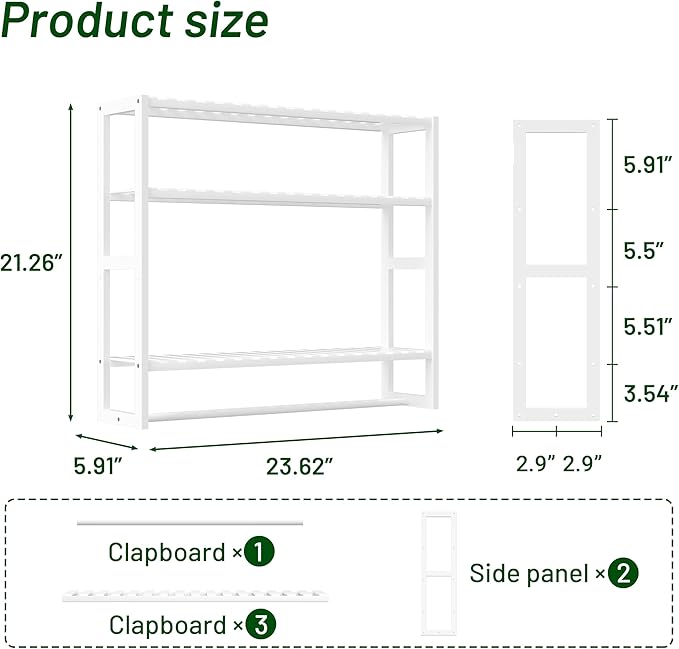 PPN Extra Large Towel Rack Bathroom Storage Shelves Over The Toilet with Towel Bar 100% Bamboo Adjustable Height Floating Shelf Wall Shower Shelf for Small Space Bathroom Kitchen Multi Usage