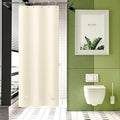 AmazerBath Stall Shower Curtain 36x72, Beige Shower Curtain Plastic, Small Shower Curtain Liner Cream Heavy Duty Thick PEVA, Walk in Shower Liner with 2 Weighted Stones and 6 Grommet Holes
