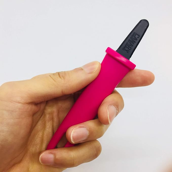 CANARY Box Opener Tool with Non-Stick Coated Blade 5" - Mini Package Opener Box Cutter Knife - Made in Japan, Pink