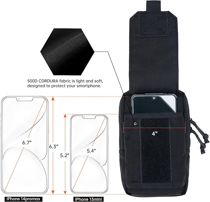 EXCELLENT ELITE SPANKER Tactical EDC Pouch Molle Utility Pouches Phone Holster Pouch Waist Bag Tool Pouch for Molle Accesssories