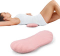 COMFYTHERA Lumbar Support Pillow for Sleeping Memory Foam Lumbar Support Cushion for Lower Back Pain Relief, Back Support Bed Pillow Waist Support (Pink, Small)