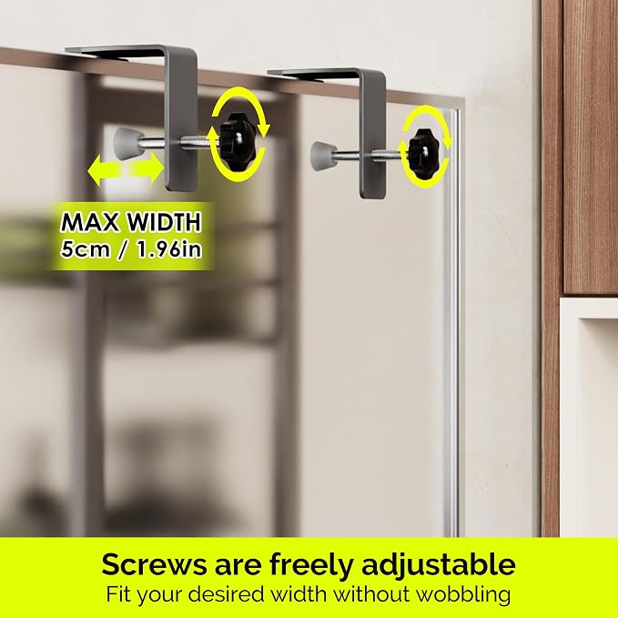 Orimade Over The Door Shower Caddy Adjustable 5 Tier Dark Grey,Bathroom Hanging Organizer Shelf Rustproof with 4 Hooks,Shower Basket with Soap Holder and Suction Cup