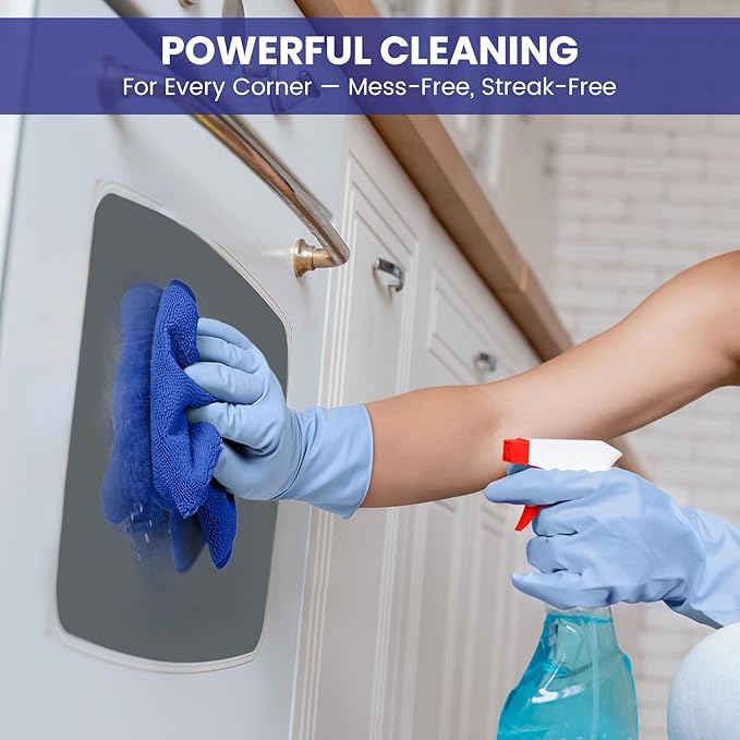 SIFANGKE Microfiber Cleaning Cloth, 12 Pack RoyalBlue Cleaning Rags for Housekeeping, Reusable Microfiber Towels for Car, Kitchen, Bathroom and Household Cleaning Supplies, 11.8"X11.8"